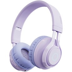 디알고 블루투스 5.0 휴대용 청력보호 무선 헤드폰 drgo bh07c 퍼플 1
