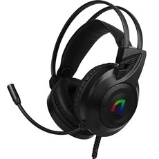 앱코 가상 7.1 rgb 게이밍 헤드셋 블랙 n460